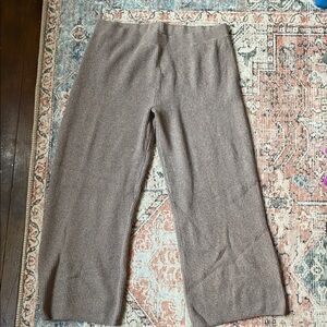 Gap Grey Ribbed Knit Pants Size XL